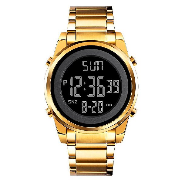 Relógio Masculino Skmei Digital 1611 Dourado