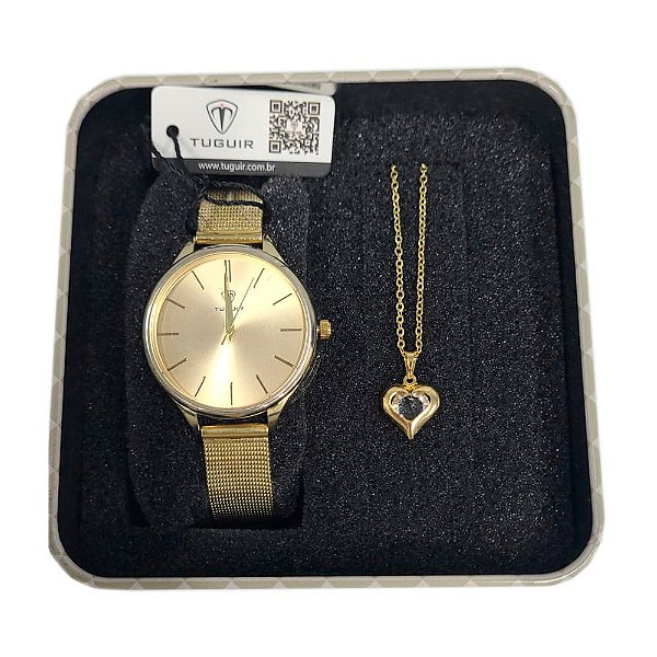 Kit Relógio Feminino Tuguir Analógico TG111 - Dourado com Brinde -  ShopDesconto - Aqui você sempre tem desconto. Relógios de Pulso Analógicos,  Digitais, Anadigi e Smart Watch.