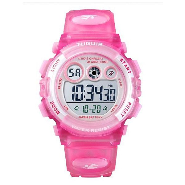 Relógio Infantil Menina Tuguir Digital 1451 - Pink
