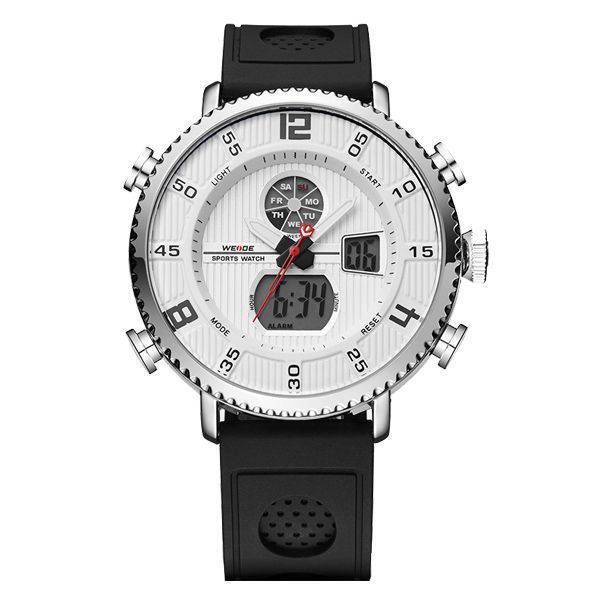 Relógio Masculino Weide AnaDigi WH-6106 - Preto e Branco