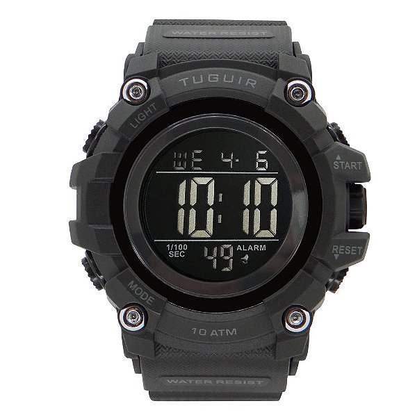 Relógio Masculino Tuguir 10ATM Digital TG109 Preto