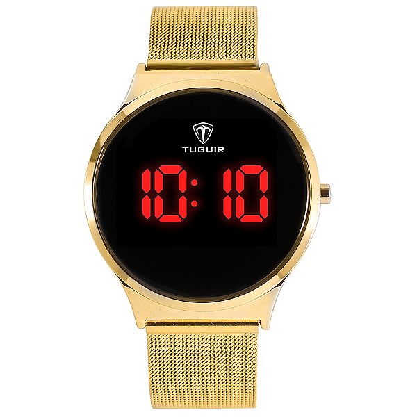 Relógio Feminino Tuguir Digital TG107 Dourado