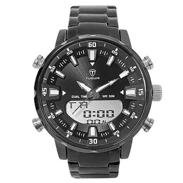 Relógio Masculino Tuguir AnaDigi TG1815 Preto