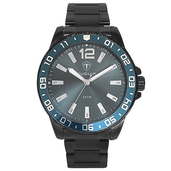 Relógio Masculino Tuguir Analógico TG160 Preto e Azul