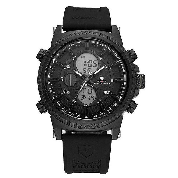 Relógio Masculino Weide AnaDigi WH-6403 - Preto