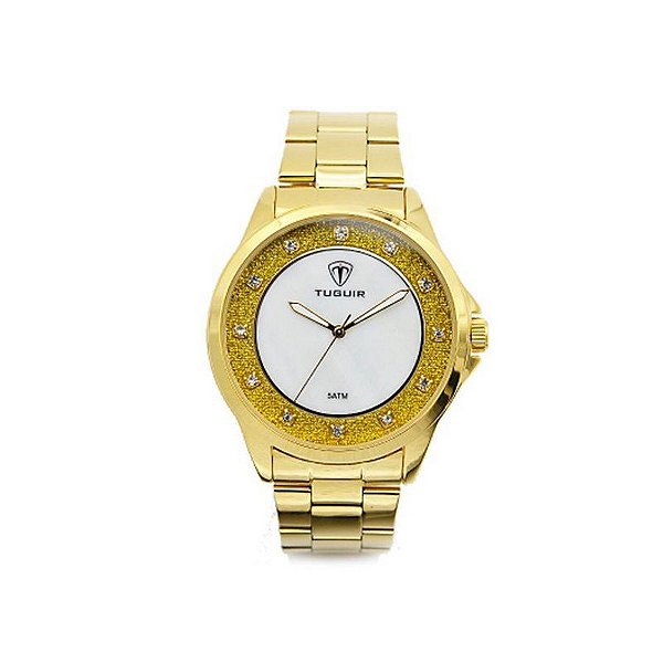 Relógio Feminino Tuguir Analógico 5025 Dourado
