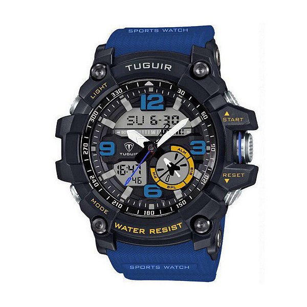 Relógio Masculino Tuguir Anadigi TG6009 Azul