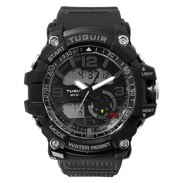 Relógio Masculino Tuguir AnaDigi TG253 Preto
