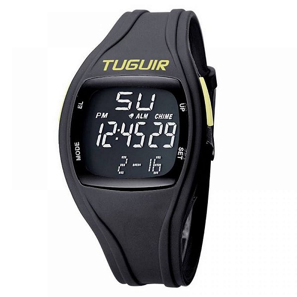 Relógio Unissex Tuguir Digital TG1801 - Preto e Verde