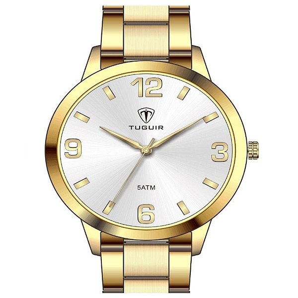 Kit Relógio Feminino Tuguir Analógico TG146 Dourado com Brinde