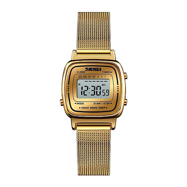 Relógio Feminino Skmei Digital 1910 Dourado