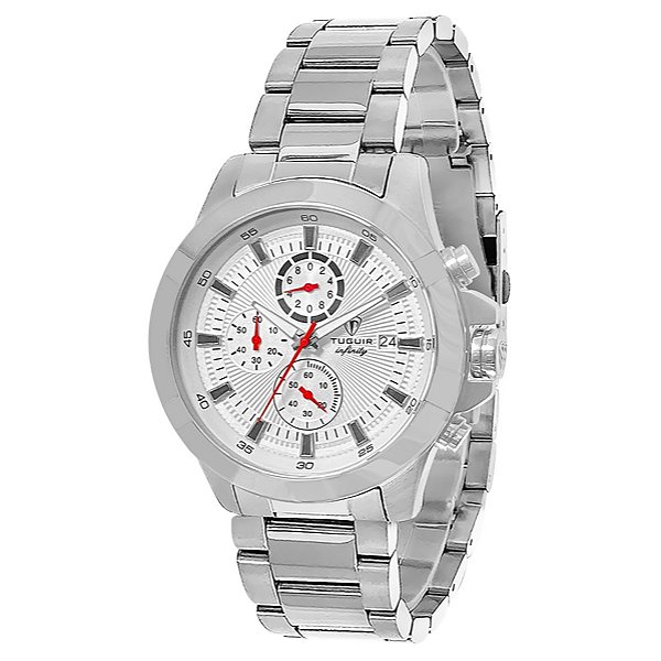 Cronógrafo Masculino Tuguir Analógico Infinity TGI37033 Prata