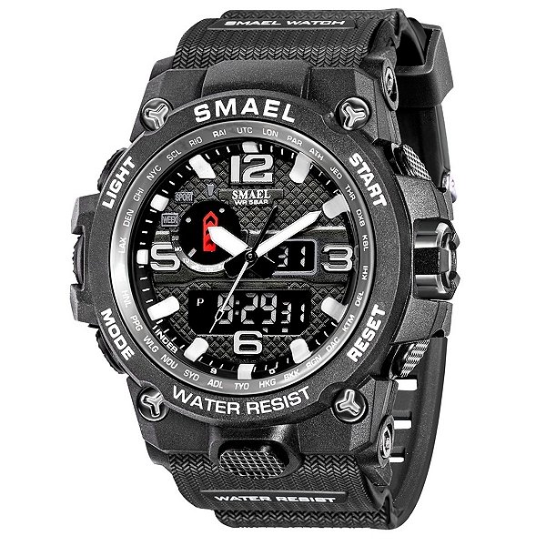 Relógio Masculino Smael AnaDigi 1545D Preto