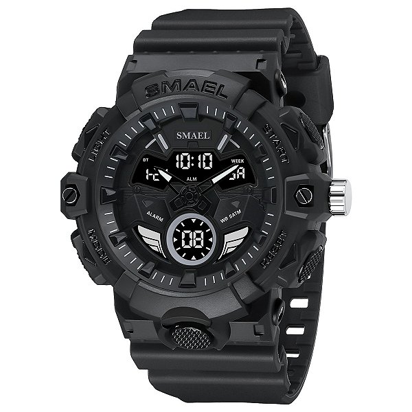 Relógio Masculino Smael AnaDigi 8085 Preto