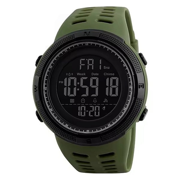 Relógio Selecione Skmei Digital 1251 Preto e Verde
