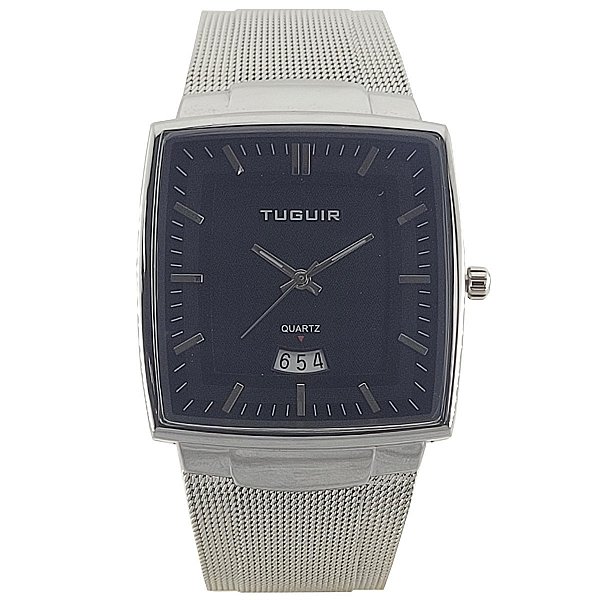 Relógio Masculino Tuguir Analógico TG30334 Prata e Preto