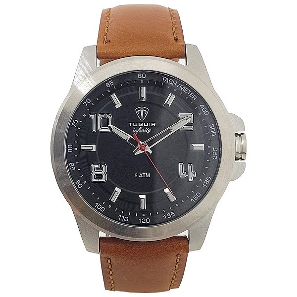 Relógio Masculino Tuguir Analógico Infinity TGI37106 Marrom  e Preto