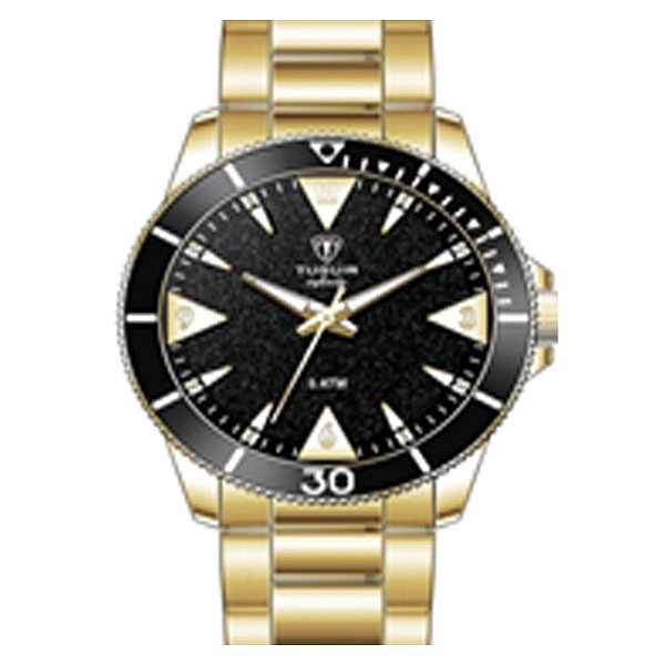 Relógio Masculino Tuguir Analógico Infinity TGI37110 Dourado e Preto