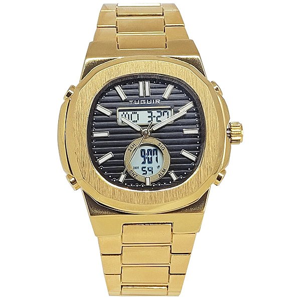 Relógio Masculino Tuguir AnaDigi TG30332 Dourado
