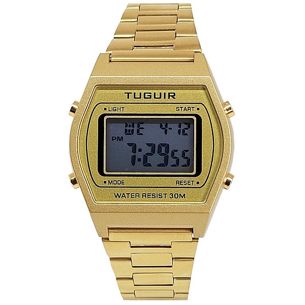 Relógio Feminino Tuguir Digital TG30312 Dourado
