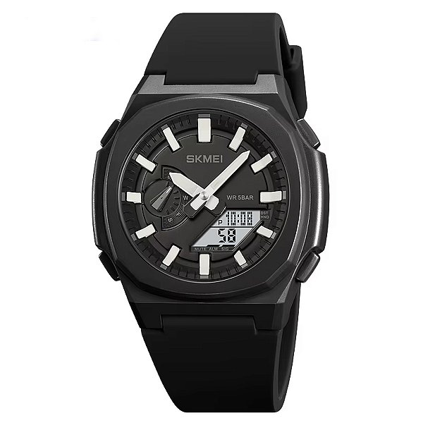 Relógio Masculino Relógio Skmei AnaDigi 2091 Preto