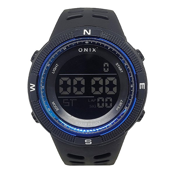 Relógio Masculino Onix Digital OX102 Preto e Azul