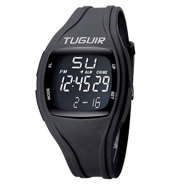 Relógio Unissex Tuguir Digital TG1801 - Preto e Preto