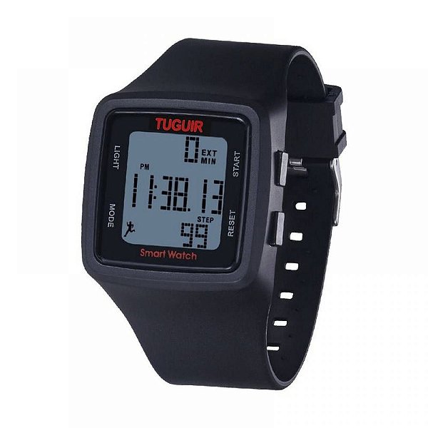 Relógio Pedômetro Masculino Tuguir Digital TG1606 Preto