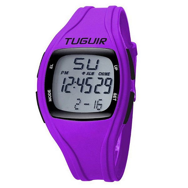 Relógio Feminino Tuguir Digital TG1801 - Roxo