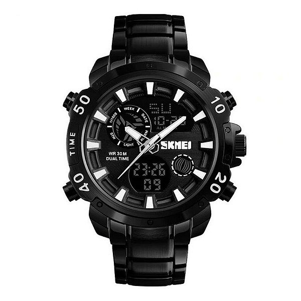 Relógio Masculino Skmei Anadigi 1306 Preto