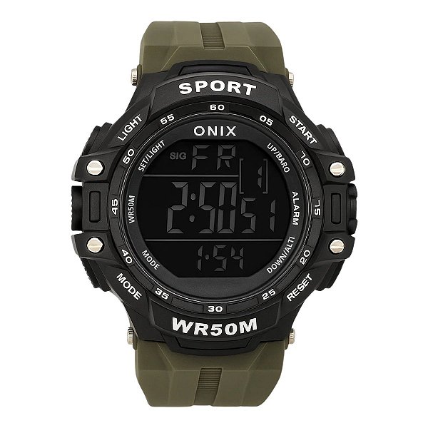 Relógio Masculino Onix Digital IT-373H Preto e Cinza