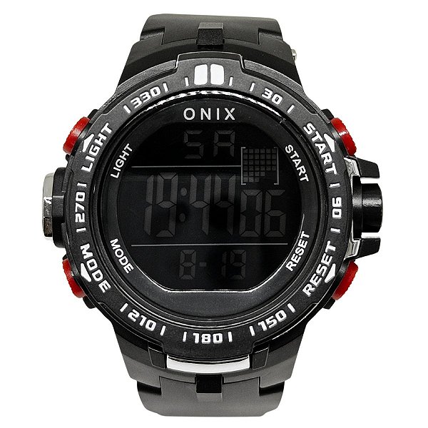 Relógio Masculino Onix Digital IT-379H Preto e Vermelho
