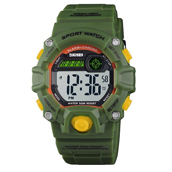 Relógio Infantil Skmei Digital 1484 Verde e Amarelo - ShopDesconto - Aqui  você sempre tem desconto. Relógios de Pulso Analógicos, Digitais, Anadigi e  Smart Watch.