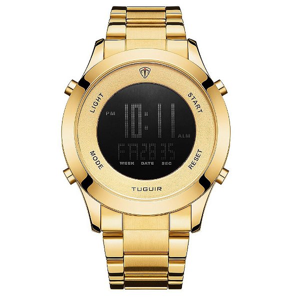 Relógio Masculino Tuguir Digital TG103 Dourado