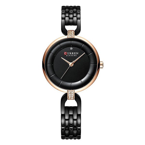 Relógio Feminino Curren Analógico C9052L - Preto