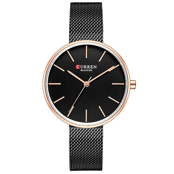 Relógio Feminino Curren Analógico C9042L - Preto