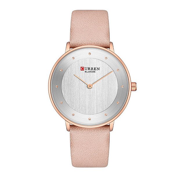 Relógio Feminino Curren Analógico C9033L - Dourado e Rosa