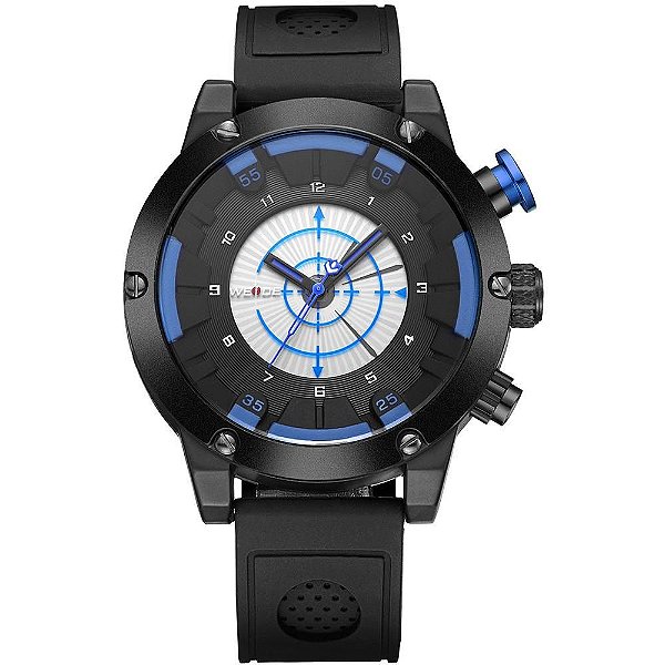 Relógio Masculino Weide AnaDigi WH-6301 - Preto e Azul