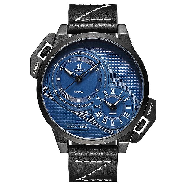 Relógio Masculino Weide Analógico UV-1706 - Preto e Azul