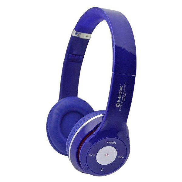 Fone de Ouvido MO-F899  Bluetooth, Fm, Sd, USB, MP3 - Azul