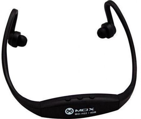 Fone de Ouvido Mox MO-H22 Sports 4GB Azul - Preto