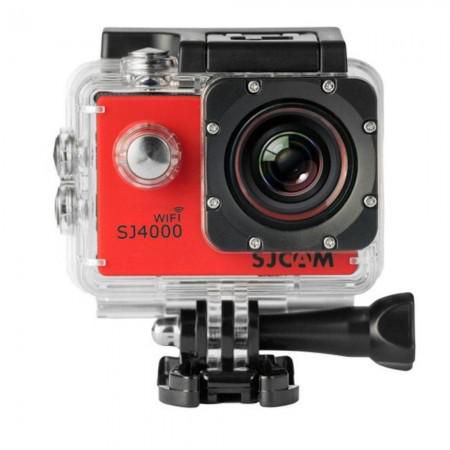 Câmera de Ação filmadora WiFi- SJ4000 LCD 2 pol  - 12MP  - FHD Vermelha