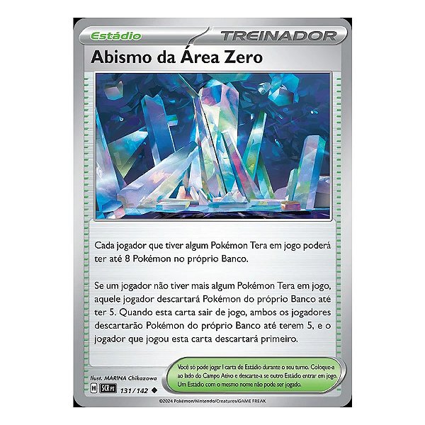CARD POKEMON ABISMO DA AREA ZERO (131/142) COROA ESTELAR