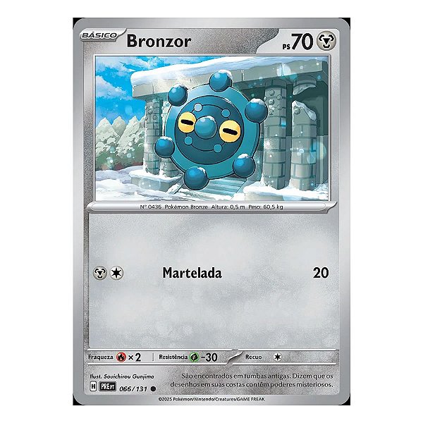 Card Pokemon Bronzor (066/131) Evoluções Prismaticas