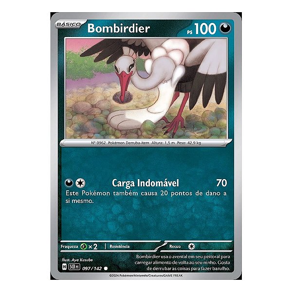 Card Pokemon Bombirdier (097/142) Reverse Foil Coroa Estelar
