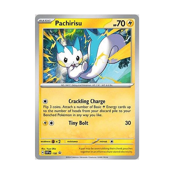 Card Pokemon Pachirisu (158/00) Promo Escarlate E Violeta 2023