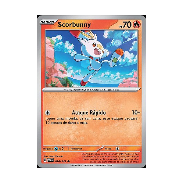 Card Pokemon Scorbunny (026/142) Coroa Estelar