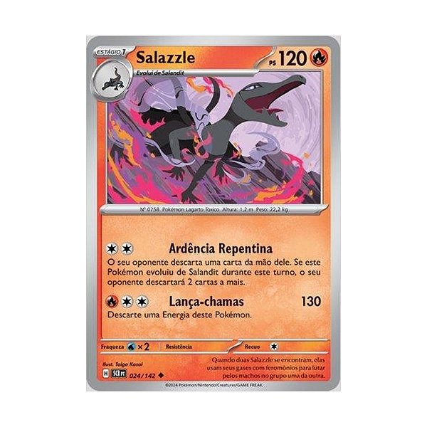 Card Pokemon Salazzle (024/142) Coroa Estelar