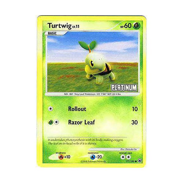 Card Pokemon Turtwig (77/012) Burguer King Collection 2009