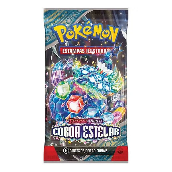 Cardbooster Pack Pokemon Escarlate E Violeta Coroa Estelar 6 Booster